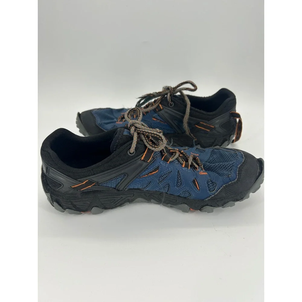 Merrell All Out Blaze Aero Sport Men's 10 Blue Orange Vibram Trail Water Shoes